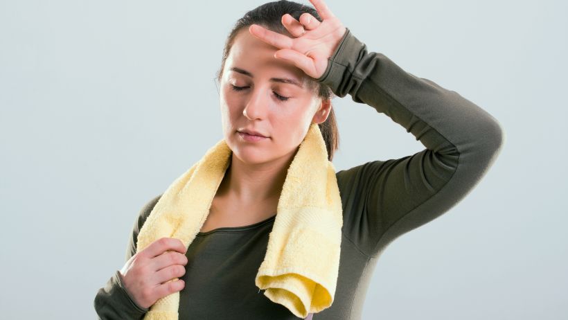 Una deportista mentalmente cansada