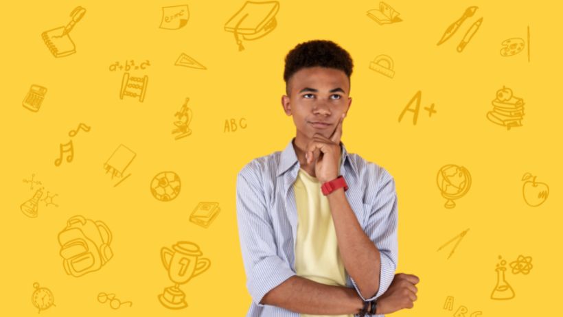 Preparación mental para los exámenes: un estudiante seguro de sí mismo