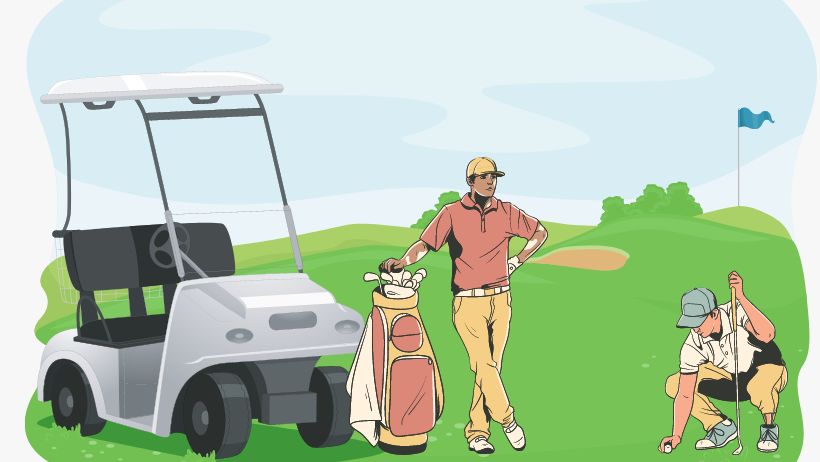 Un golfista que ha hecho preparación mental