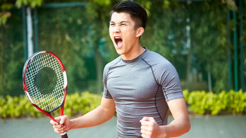Un jugador de tenis que consigue transformar el estrés en energía positiva