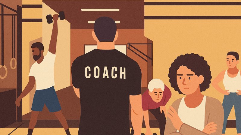 Un coach en una sesión de despolarización