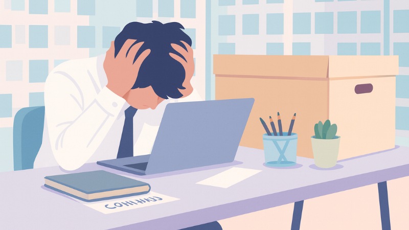 Un hombre que lamenta haber tomado la decisión equivocada