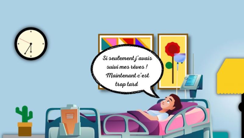 Una mujer enferma que carece de confianza en sí misma y tiene remordimientos