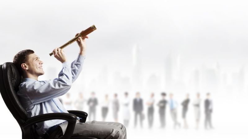 Un hombre que define su visión