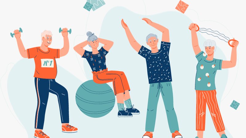 Deportistas que disfrutan de su deporte