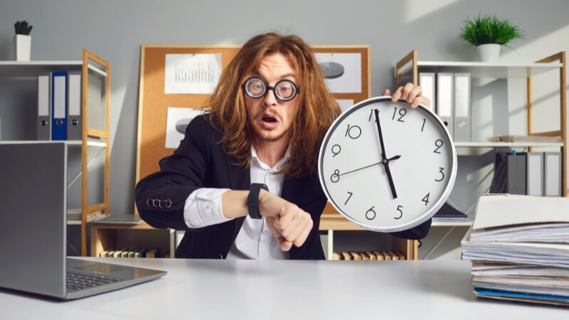 Un empleado bajo presión en la empresa