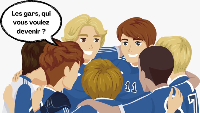 Un equipo animándose antes de un partido