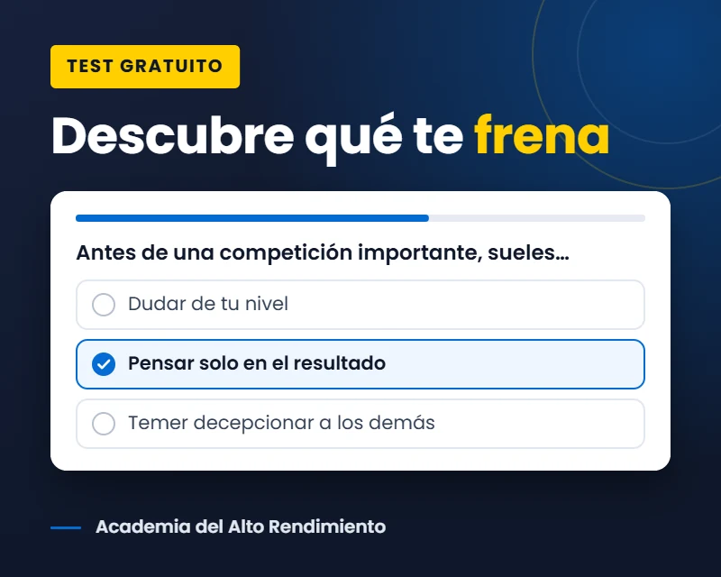 Test gratuito para descubrir cuál es tu bloqueo mental en el deporte